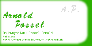 arnold possel business card